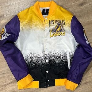 NBA Lakers Purple and Yellow Varsity Jacket
